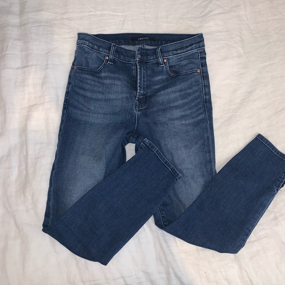 J Brand slit bottom capri jeans